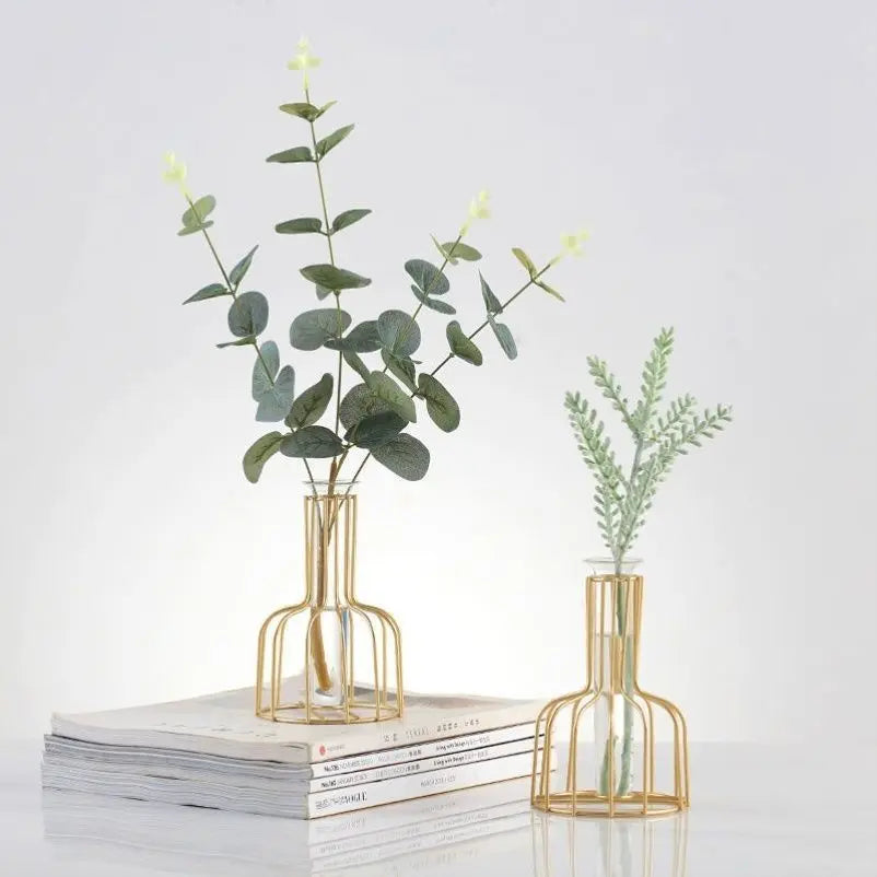 Nordischer Stil Eisenmetallvase für Hydrokultur-Deko