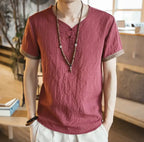 SOLANO Herren Sommerhemd Leinen – Freizeitlook