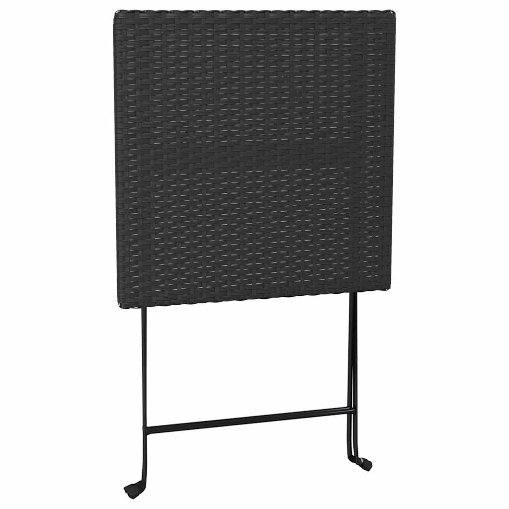 Bistro-Set 3-tlg. klappbar – PE-Rattan Balkonmöbel