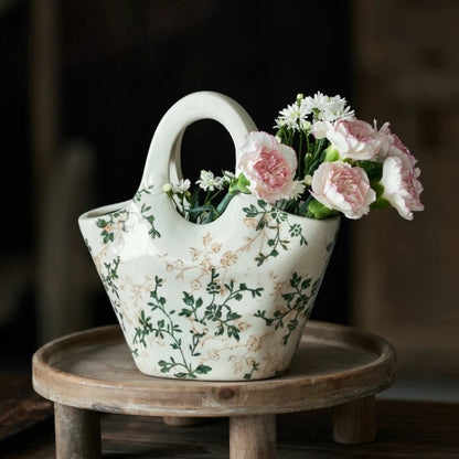 Keramikvase im französischen Retro-Stil