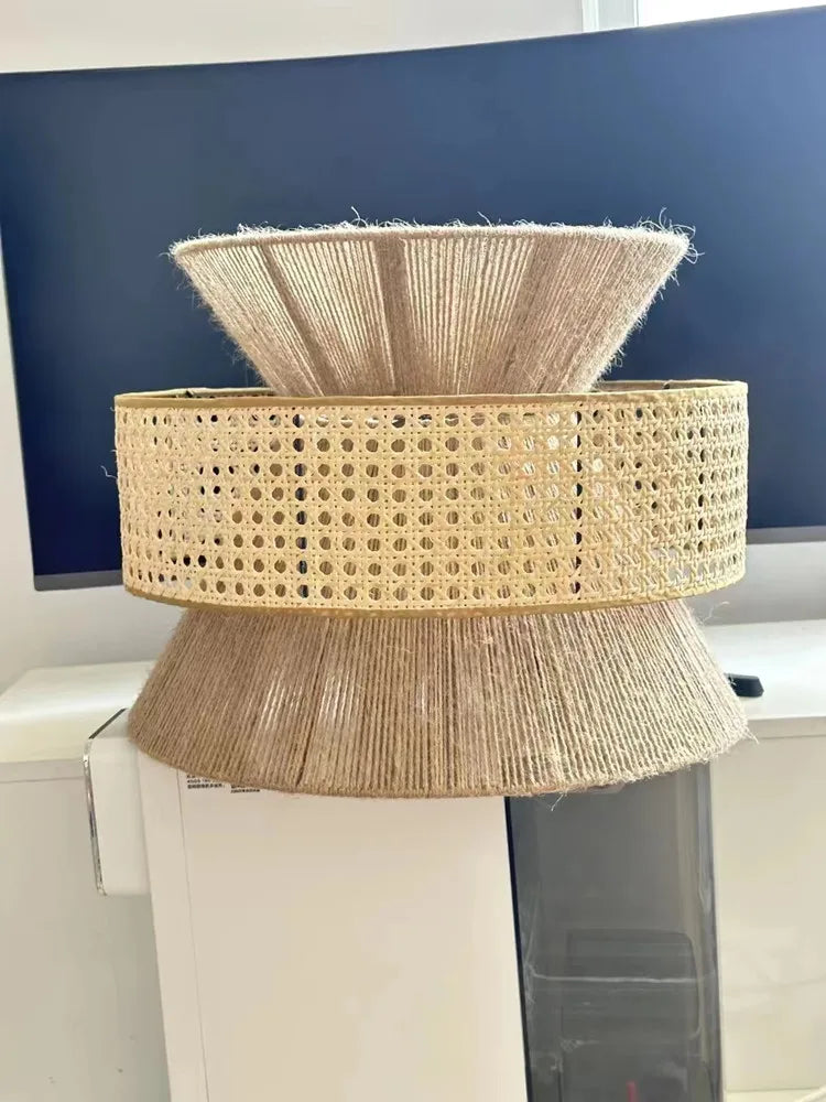 Wabi-Sabi Hanfseil Pendelleuchte