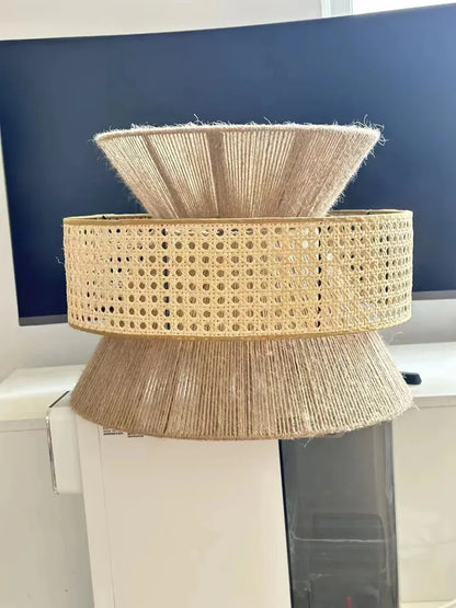 Wabi-Sabi Hanfseil Pendelleuchte