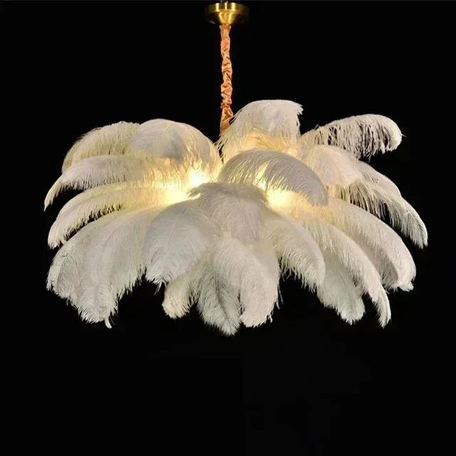 Nordischer Feder LED Kronleuchter