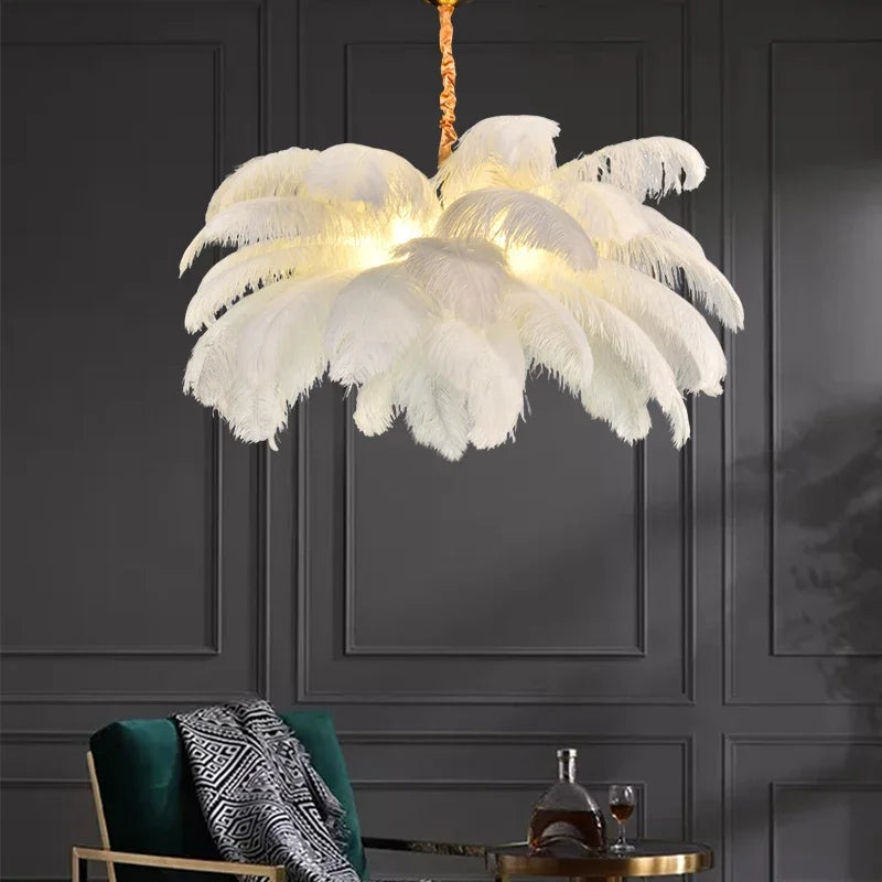 Nordischer Feder LED Kronleuchter