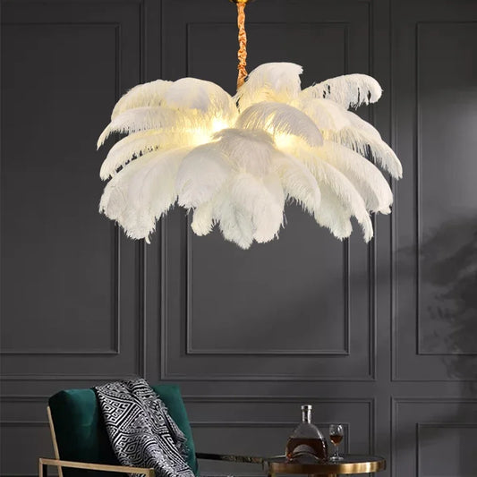 Nordischer Feder LED Kronleuchter