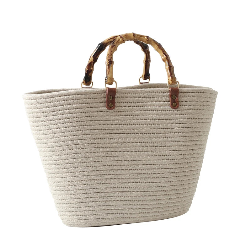 Boho Strohtasche mit großer Kapazität