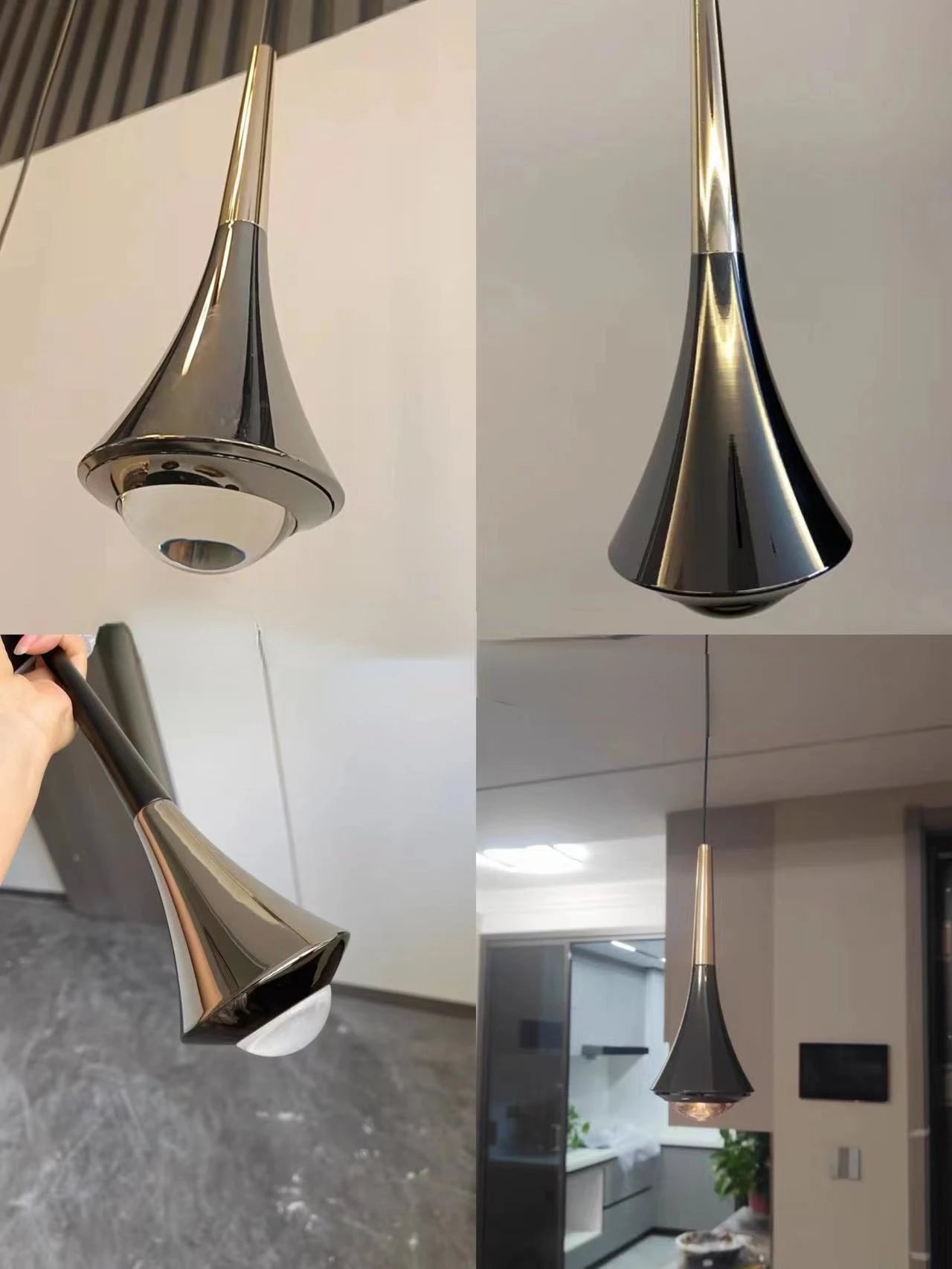 Moderne LED Nachttisch-Pendelleuchte