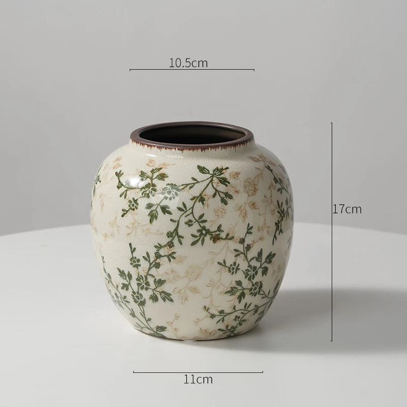 Keramikvase im französischen Retro-Stil