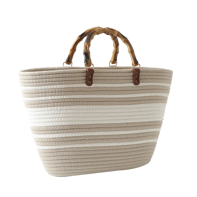 Boho Strohtasche mit großer Kapazität