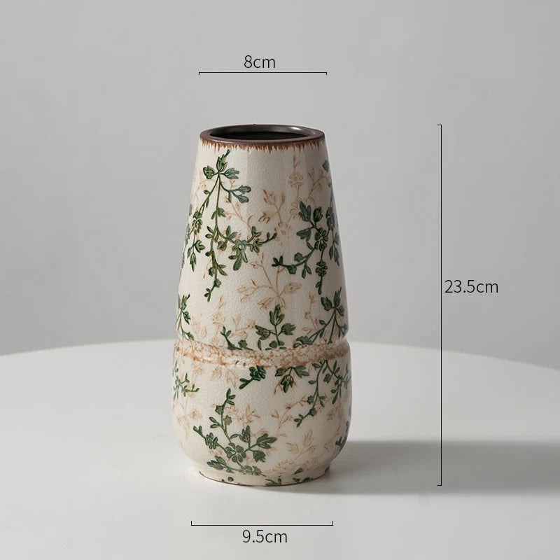 Keramikvase im französischen Retro-Stil