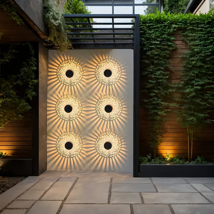 Solar-Wandleuchte für Garten & Terrasse