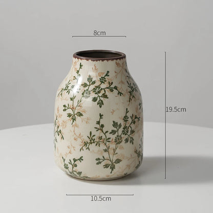 Keramikvase im französischen Retro-Stil