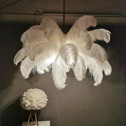 Nordischer Feder LED Kronleuchter