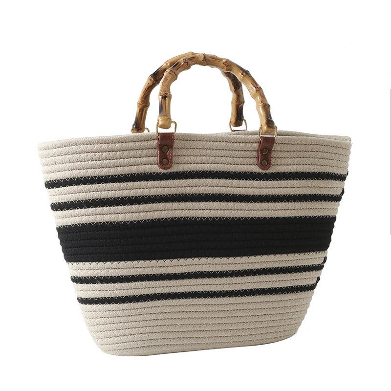 Boho Strohtasche mit großer Kapazität