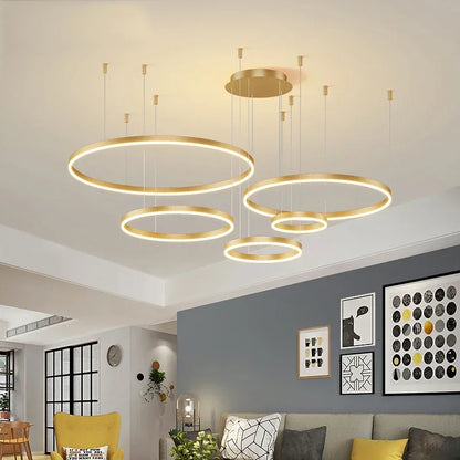 Moderner LED Ring-Kronleuchter