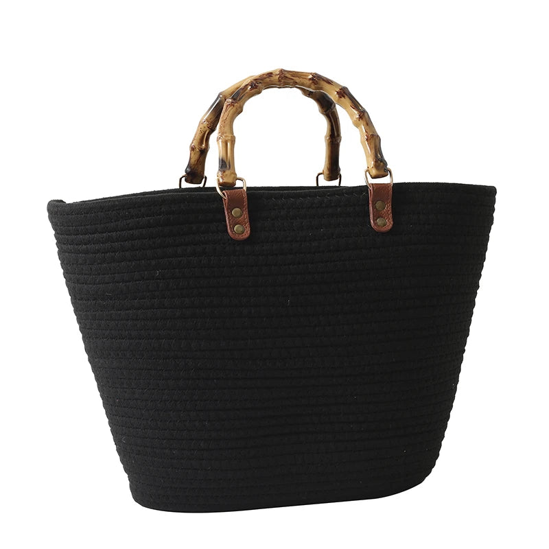 Boho Strohtasche mit großer Kapazität