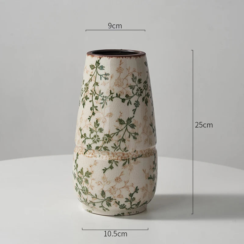 Keramikvase im französischen Retro-Stil