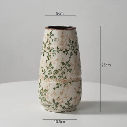 Keramikvase im französischen Retro-Stil