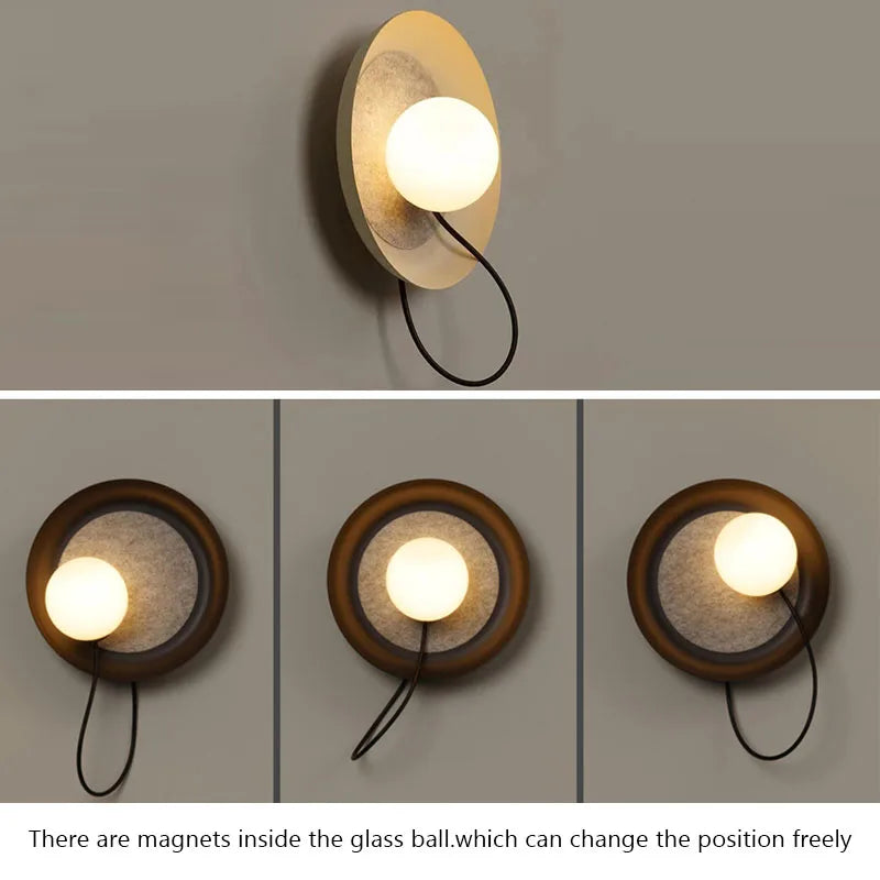 Magnetische LED Wandleuchte Retro