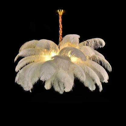 Nordischer Feder LED Kronleuchter