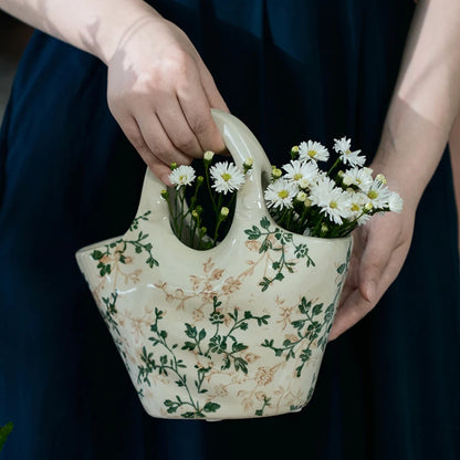Keramikvase im französischen Retro-Stil