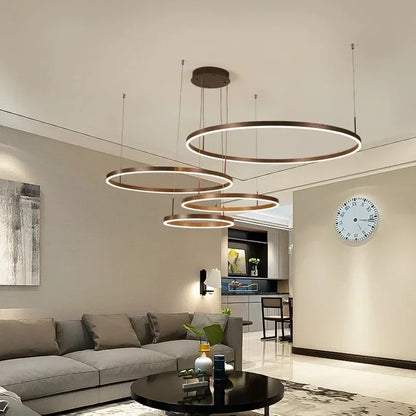 Moderner LED Ring-Kronleuchter