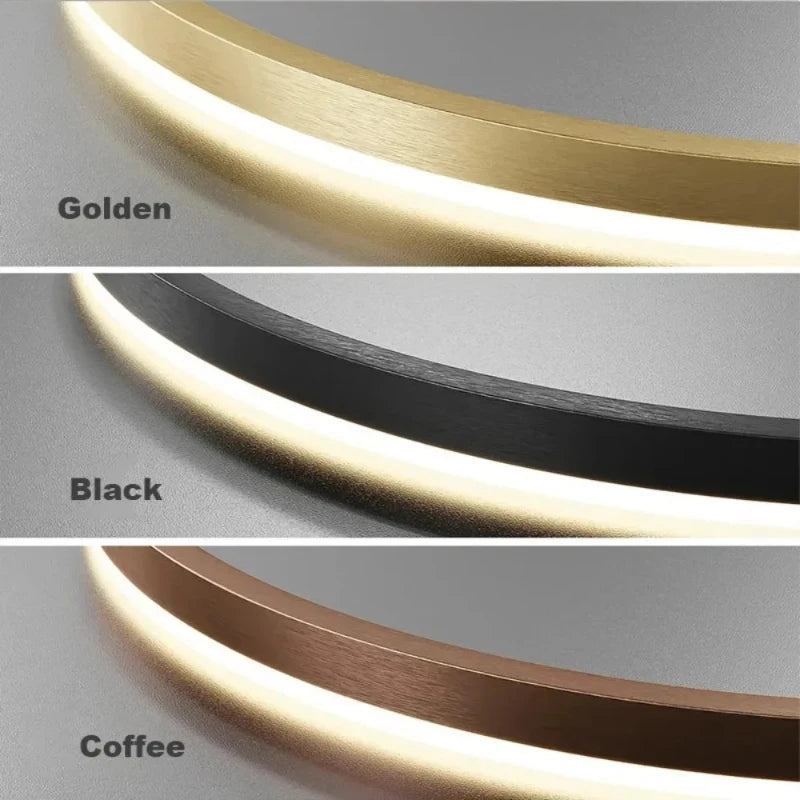 Moderner LED Ring-Kronleuchter