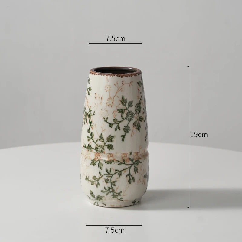 Keramikvase im französischen Retro-Stil