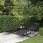 Schaukelliege Stahl Textilene Gartenliege Relaxliege Sonnenliege Liege Vidaxl
