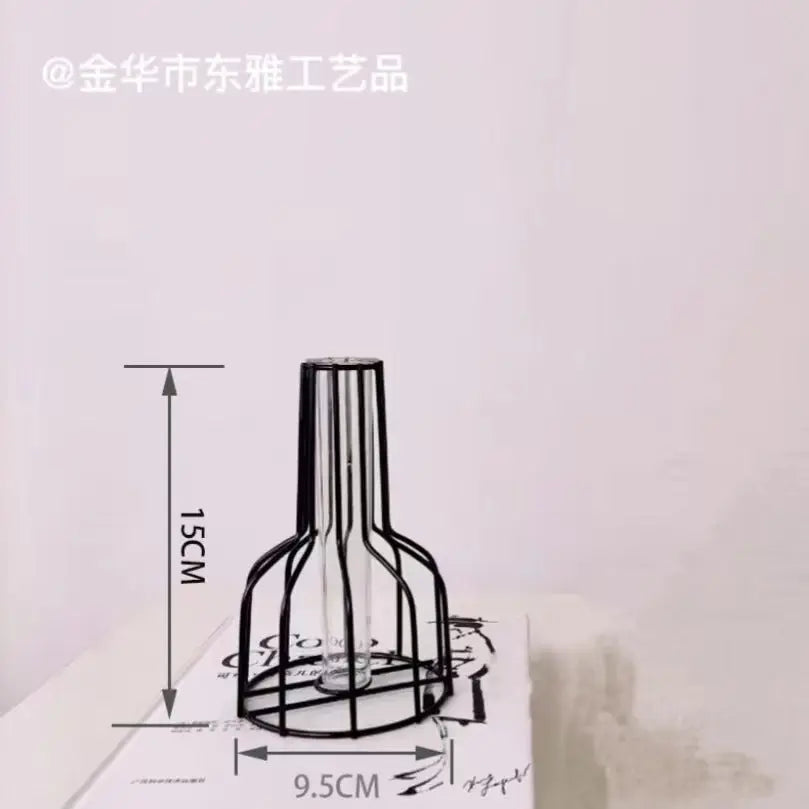 Nordischer Stil Eisenmetallvase für Hydrokultur-Deko