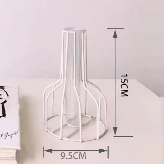 Nordischer Stil Eisenmetallvase für Hydrokultur-Deko